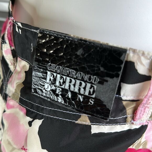 Gianfranco Ferre Silk Floral Pants 28 - Picture 11 of 14